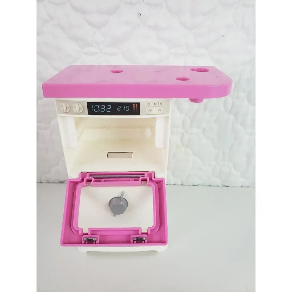 2016 Barbie Doll House Baking Oven Rising Cake Puffing Muffins Cooking Pops Up